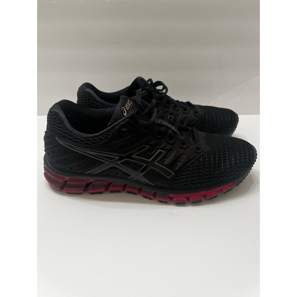 ASICS Gel-Quantum 180 Running Shoes Black Mesh Pink Sole Women's 8.5